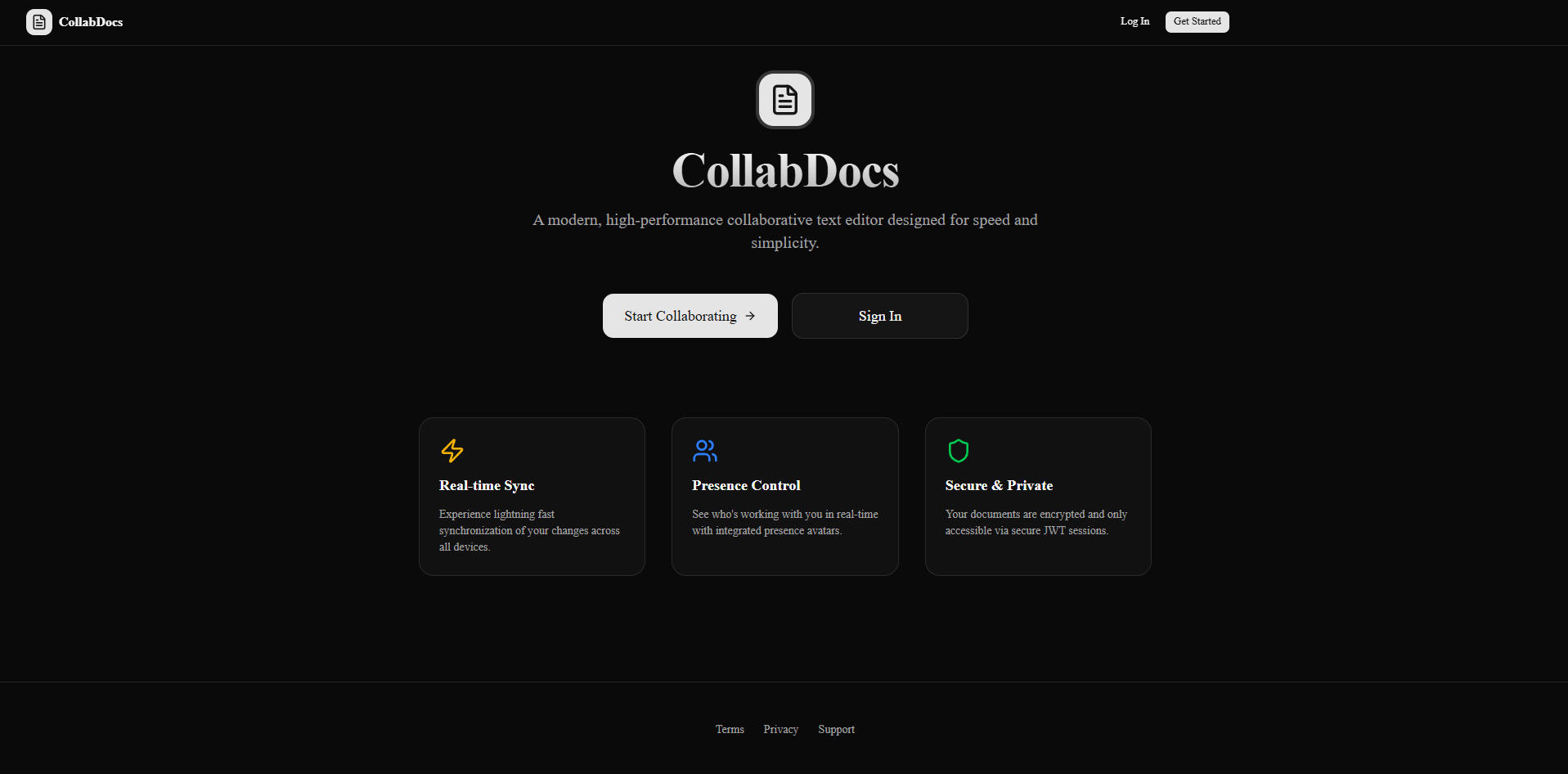 Collaborative Text Editor